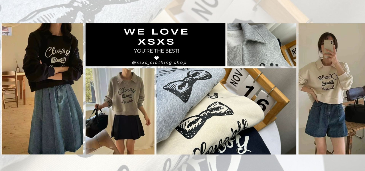 韓系簡約蝴蝶結印花百搭造型領衛衣