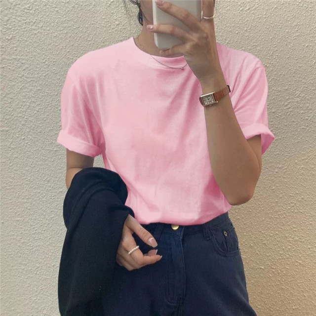 👍闆娘推薦：正肩短袖T恤夏季純棉上衣 多色
