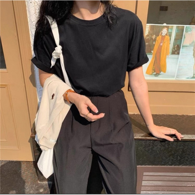 👍闆娘推薦：正肩短袖T恤夏季純棉上衣 多色