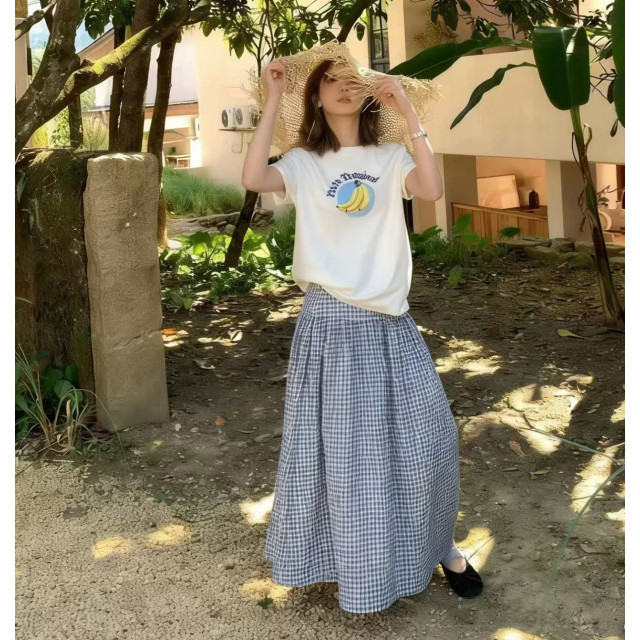  Paris Tropical 印花香蕉少女心棉質寬鬆T恤