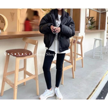 連帽棒球夾棉厚飛行外套 / 工裝夾克